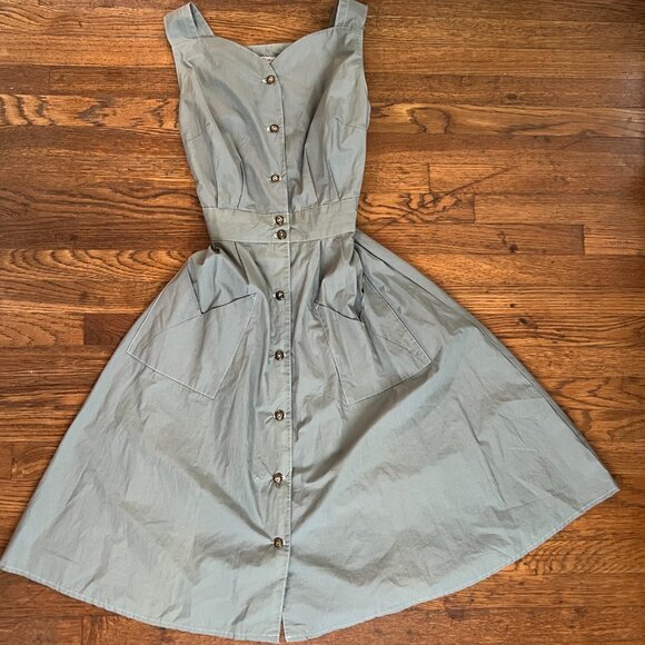 Field Day Women's Dress Small 100% Vintage & Reclaimed Materials Sheet Dress - Picture 1 of 7